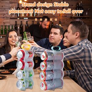 Portable Soda Can Organizer for Camping/Fridge Drink Organizer,6 x 4 Beverage Soda Can Storage Holder Beer Can Racks,Beverage Holder for Outdoor Camping Kitchen Can Organizer