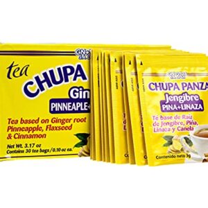 Tea CHUPA Panza, Tea Based ONGINGER Root, PINNEAPPLE, Flaxseed & Cinnamon (30 Tea Bags/0.10 oz Each) - SET OF 2