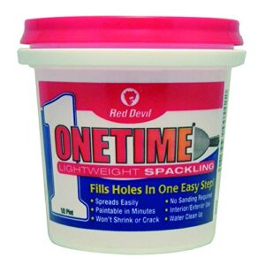 red devil 0542 onetime lightweight spackling, 1/2 pint, white, 8 ounce