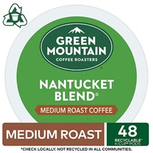 Green Mountain Coffee Roasters Nantucket Blend, Single-Serve Keurig K-Cup Pods, Medium Roast Coffee Pods, 48 Count