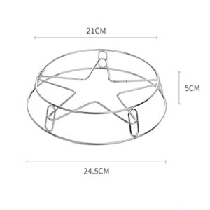 Multifunctional Kitchen Supplies, Household Heat Insulation Pad, Pot Holder, Stainless Steel Pot Rack, Countertop Rack, Steam Rack (Double layer)