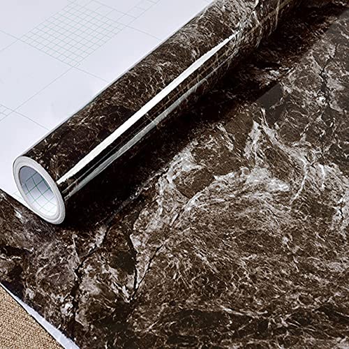 Luxury Self Adhesive Contact Paper Kitchen Stickers Roll/Oil Proof Waterproof Kitchen Countertop Furniture Film Wallpaper Stove Cabinet Stickers 24×200 inch