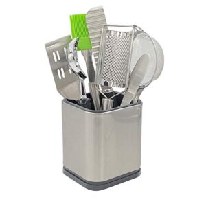 wskc flatware holder stainless steel small utensil crock – 4.6 tall