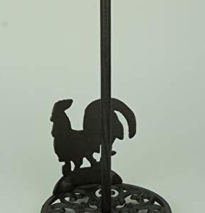 Cast Iron Standing Rooster Paper Towel Holder