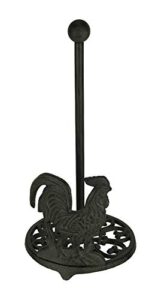 cast iron standing rooster paper towel holder