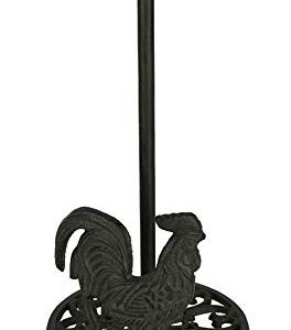 Cast Iron Standing Rooster Paper Towel Holder