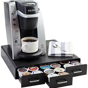 Amazon Basics Coffee Pod Storage Drawer for K-Cup Pods, 36 Pod Capacity, Black