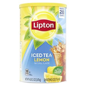lipton iced tea mix, lemon, makes 28 quarts (pack of 2)