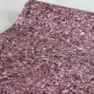 Yifely Purple Granite Marble Effect Furniture Paper Removable Vinyl Shelf Liner Cupboard Sticker 17.7 Inches by 9.8 Feet
