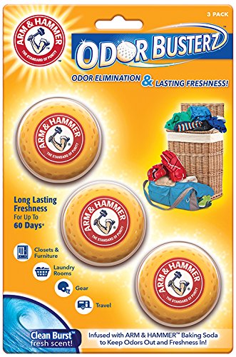 Arm & Hammer 48127 Odor Busterz Balls, 3 Pack , Orange