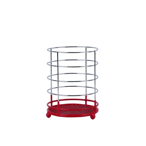 Nonslip Wire Cutlery Holder - Red