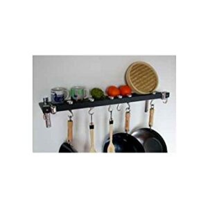 Taylor & Ng Track Wall Pot Rack 36" Anthracite Grey