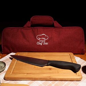 Chef Sac Chef Knife Roll Bag Case with 8-Pack Knife Guards Included