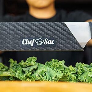 Chef Sac Chef Knife Roll Bag Case with 8-Pack Knife Guards Included