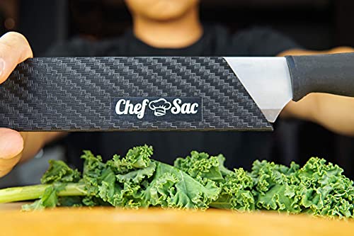 Chef Sac Chef Knife Roll Bag Case with 8-Pack Knife Guards Included