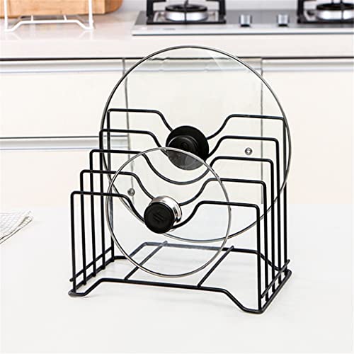 DOUBA Metal Pot Lid Rack Storage Rack Cutting Board Organizer Pot Lid Rack Stove Rack Rack Rack Storage Room