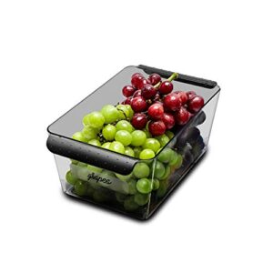 madesmart Fridge/Pantry 6in Wide Deep Bin, Carbon