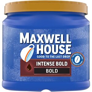 maxwell house intense bold dark roast ground coffee (26.7 oz canister)