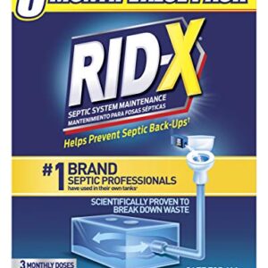 RID-X Septic Treatment, 3 Month Supply Of Powder, 29.4 oz