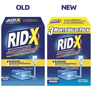 RID-X Septic Treatment, 3 Month Supply Of Powder, 29.4 oz