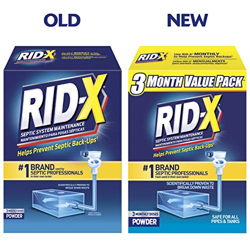 RID-X Septic Treatment, 3 Month Supply Of Powder, 29.4 oz