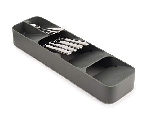 Joseph Joseph Duo 80082 Duo Cleaning & Organisation Cutlery Organiser, Grey