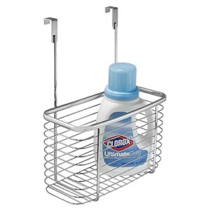 idesign axis steel over-the-cabinet storage basket – 6.2″ x 11″ x 13.8″, silver