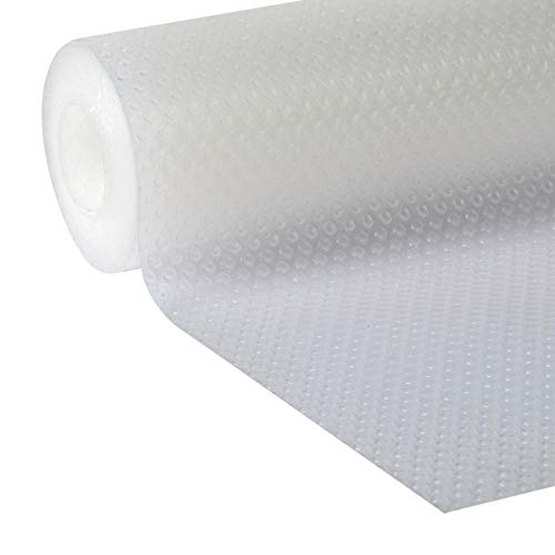 Duck Brand Clear Classic Easy Liner Shelf Liner, Non-Adhesive, Clear, 24 Inches x 10 Feet & Clear Classic Easy Liner Shelf Liner, Non Adhesive, Clear, 20 Inches x 4 Feet