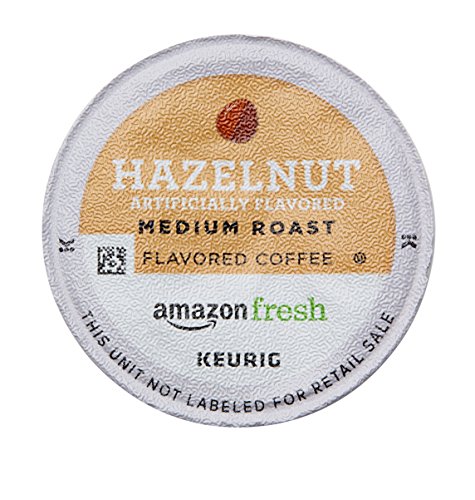 AmazonFresh 80 Ct. K-Cups, Hazelnut Flavored Medium Roast, Keurig K-Cup Brewer Compatible