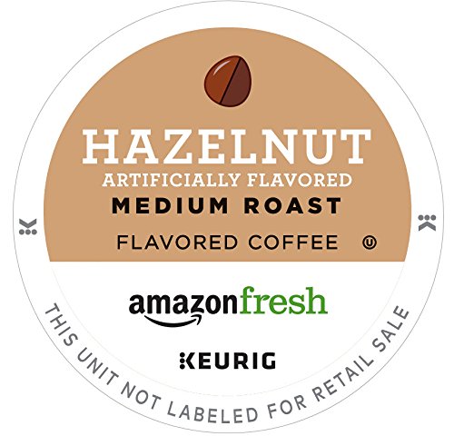 AmazonFresh 80 Ct. K-Cups, Hazelnut Flavored Medium Roast, Keurig K-Cup Brewer Compatible