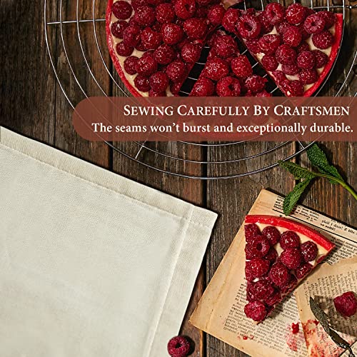 eFond Cheesecloth, Precut 20x20Inch, Grade 100 Hemmed Cheese Cloths for Cooking Reusable and Washable, 100% Unbleached Pure Cotton Muslin Cloths for Straining Butter, Cheese, Nut Milk (3 Pieces)