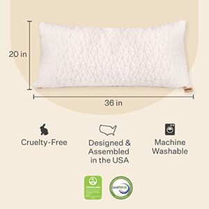 Coop Home Goods Original Loft Pillow Queen Size Bed Pillows for Sleeping - Adjustable Cross Cut Memory Foam Pillows - Medium Firm Back, Stomach and Side Sleeper Pillow - CertiPUR-US/GREENGUARD Gold