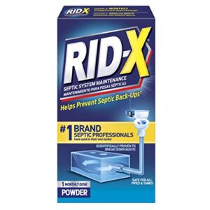 rid-x septic treatment, 1 month supply of powder, 9.8 oz