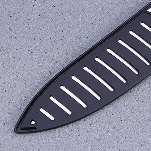 DOITOOL Knife Sheath, 5 Pcs 8inch Knife Guards Knife Sleeves, Kitchen Knife Guard Knife Protector Covers, Chef Knives Covers Keeps, Durable Plastic Knife Case Black