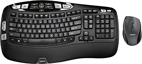 Logitech MK570 Wireless Wave Keyboard and Mouse Combo, Black