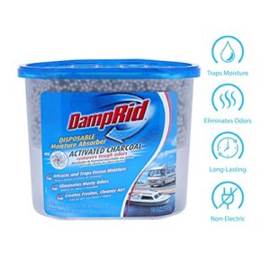 DampRid Moisture Absorber with Activated Charcoal for Boats & RVs, 18 oz.Fragrance Free