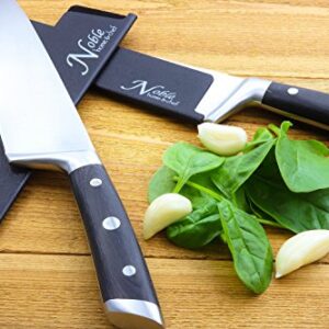 Noble Home & Chef 2-Piece Universal Knife Guards (12") are Felt Lined, More Durable, Non-BPA, Gentle on Blades, and Long-Lasting Knives Covers Are Non-Toxic and Abrasion Resistant!