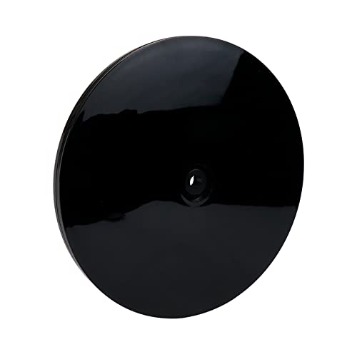 Geesatis 2 Pcs Acrylic Lazy Susan 7 inch / 175 mm Rotating Turntable Organizer Bearings Round Swivel Plate , Black