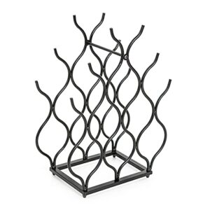 SODUKU Tabletop Wine Rack 11 Wine Bottles Holder Freestanding Countertop Metal Storage Rack for Wine Lovers