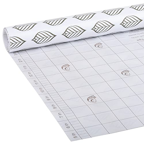 Duck Brand EasyLiner Adhesive Prints Shelf Liner, Grey Pin Feather, 6 Pack, 20 in. x 15 ft. (287794)