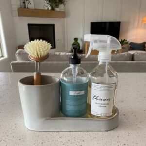 Heath & Hand Stoneware Kitchen Sink Caddy - Sour Cream