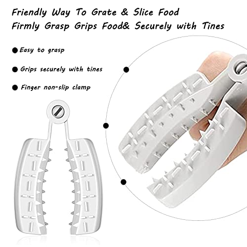 Buddeez 9-piece vegetable cutter finger protector, stainless steel finger protector, knife finger protector, thumb protector, kitchen gadget, easy to cut food and avoid injury when cutting vegetables.
