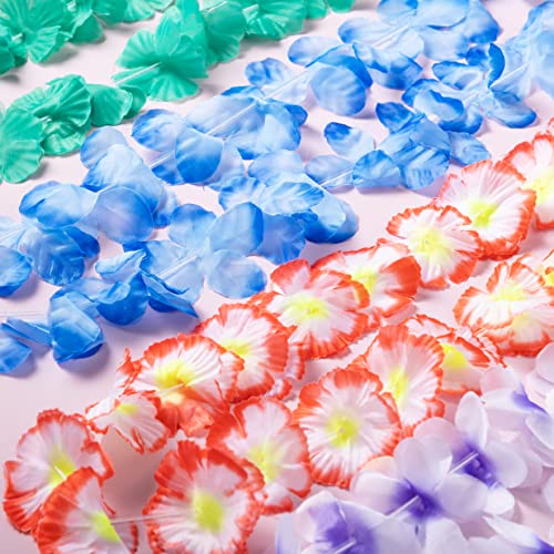 Joyin Toy 36 Counts Hawaiian Leis Bulk, Tropical Flower Lei Hawaiian Lei Beach Hawaii Luau Party Favors Decoration Birthday Party Supplies(3 Dozen)