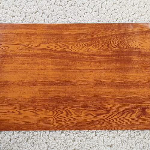 HDSticker Self Adhesive Orange Oak Wood Contact Paper for Cabinets Shelves Table Kitchen 15.7x117 Inches