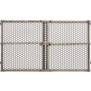 Safety 1st Vintage Wood Baby Gate with Pressure Mount Fastening (Gray)