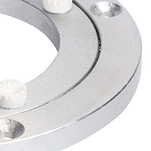 Buachois Aluminum LazySusan Heavy Duty Metal Rotating Bearing Turntable Ring SwivelPlate Hardware for Glass Top Wood Top (5.5inch)