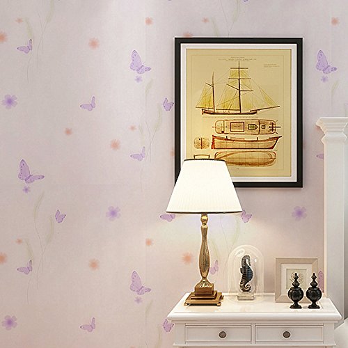 Yifely Purple Butterfly Peel & Stick Shelf Drawer Liner PVC Nightstands Study Desk Tabletop Protective Paper 17.8 Inch by 9.8 Feet