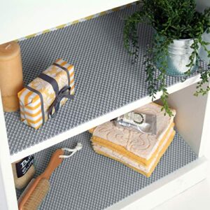 Magic Cover Non-Adhesive Thick Grip Shelf Liner, 18" x 10', Cool Gray