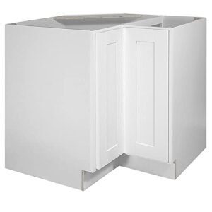 design house brookings 36-inch lazy susan cabinet, white shaker