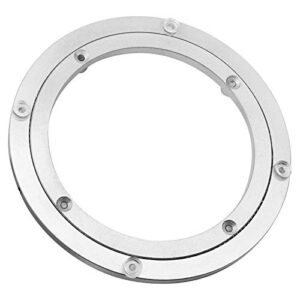 aluminium alloy turntable bearing, heavy duty swivel turntable lazy susan rotating bearing turntable round dining table smooth swivel plate hardware for dining-table, 8”